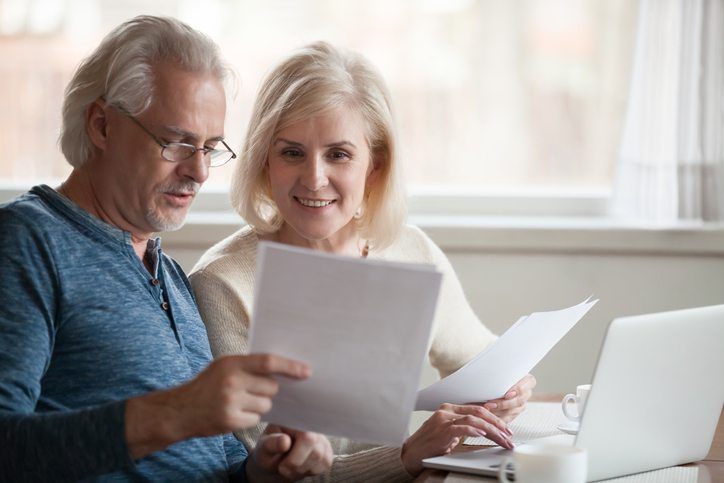 Older couple considering an annuity